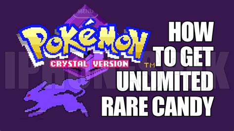 rare candy cheat code for pokemon crystal